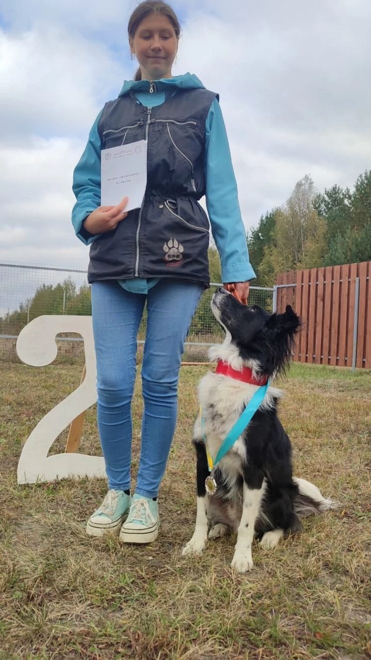 Успешное выступление юного кинолога на соревнованиях